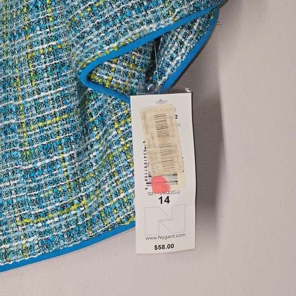 TanJay Womens Tweed Jacket Size 14 Button Front Lined 3/4 Sleeve Textured NWT - Picture 4 of 7